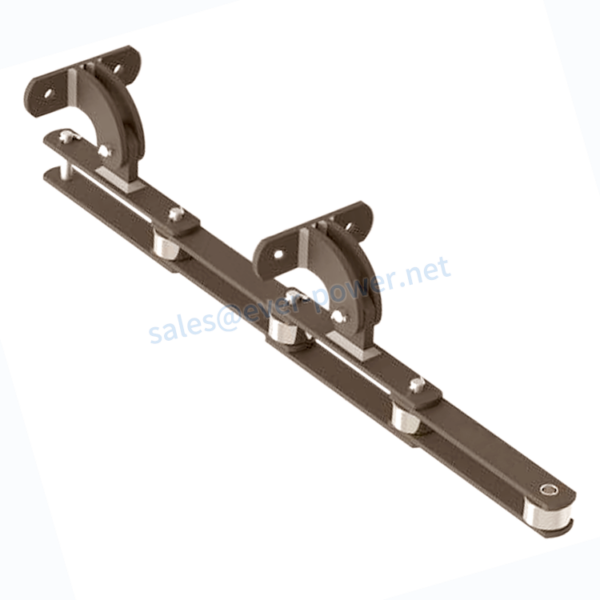 Agricultural roller chains and attachments
