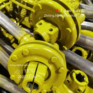 High hardness kubota pto shafts coupling custom tractor yellow steel pto drive shaft
