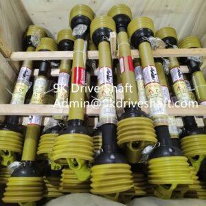 U joint drive shaft T1 800mm Agricultural Machinery PTO Shaft agricultural tractor 01B Push Pin Yoke with yellow wave cover