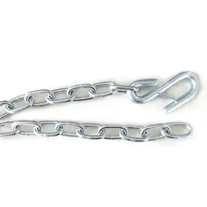 NACM90 G30 5/16'' Galvanized Safety Chain with S hook on One End