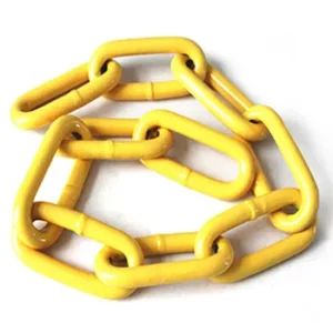 Long Link Yellow Plastic Sprayed Chain